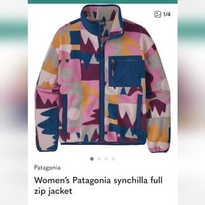 Women’s Patagonia synchilla full zip jacket